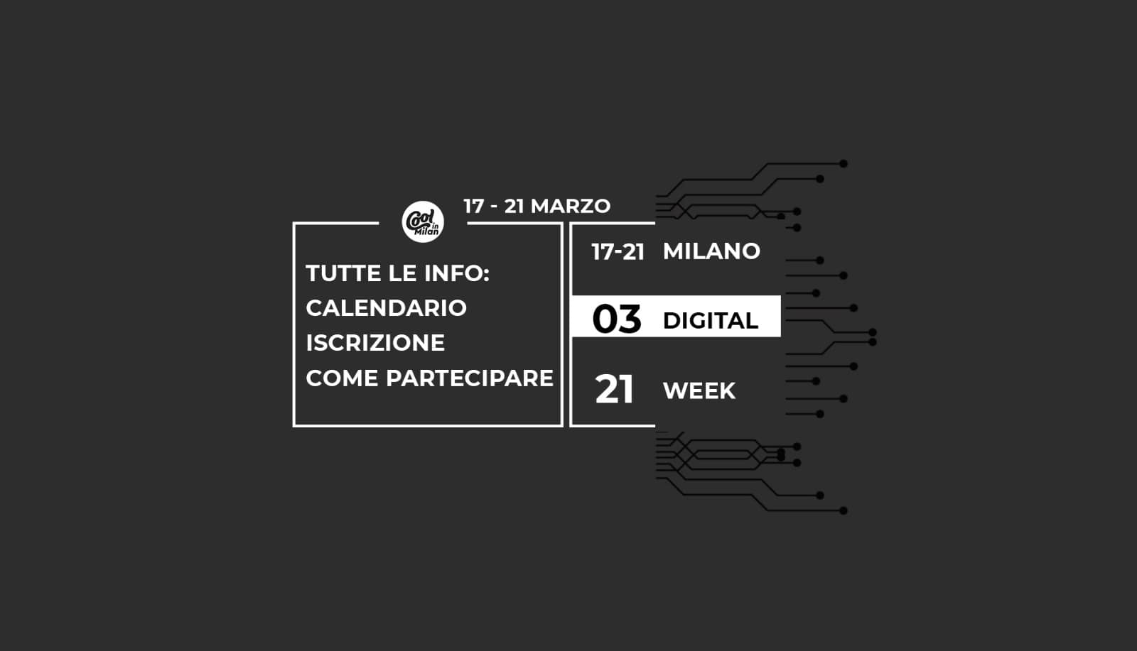 Milano Digital Week 2021: info, calendario, iscrizione, come partecipare