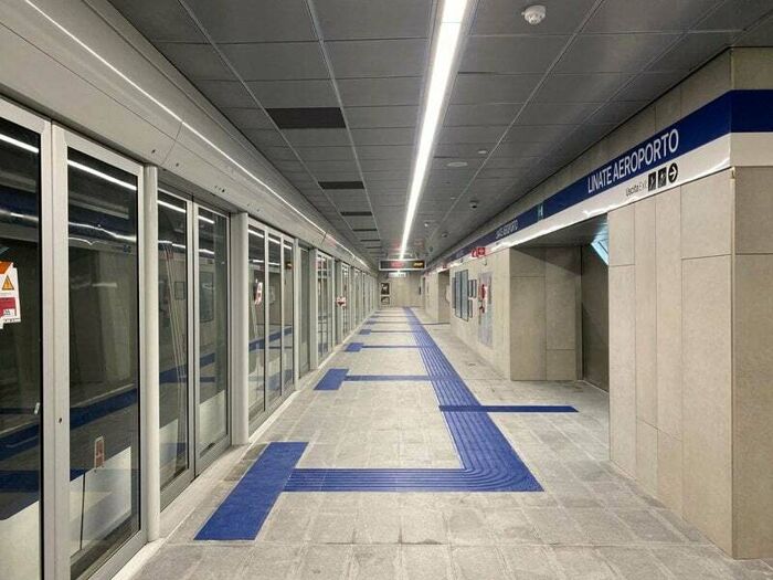 Milano, la stazione di Linate della Metro M4 è quasi pronta