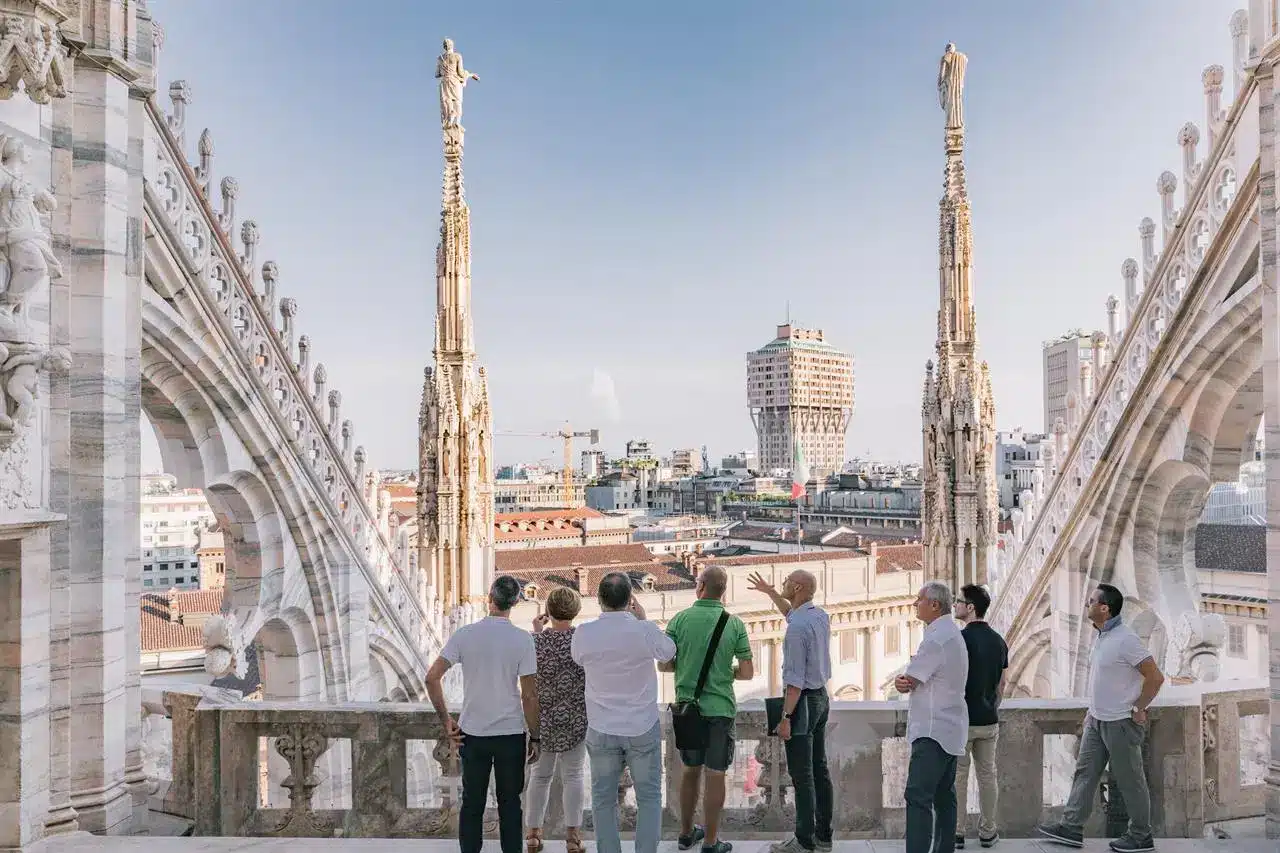 skyline Milano dall'alto - Duomo