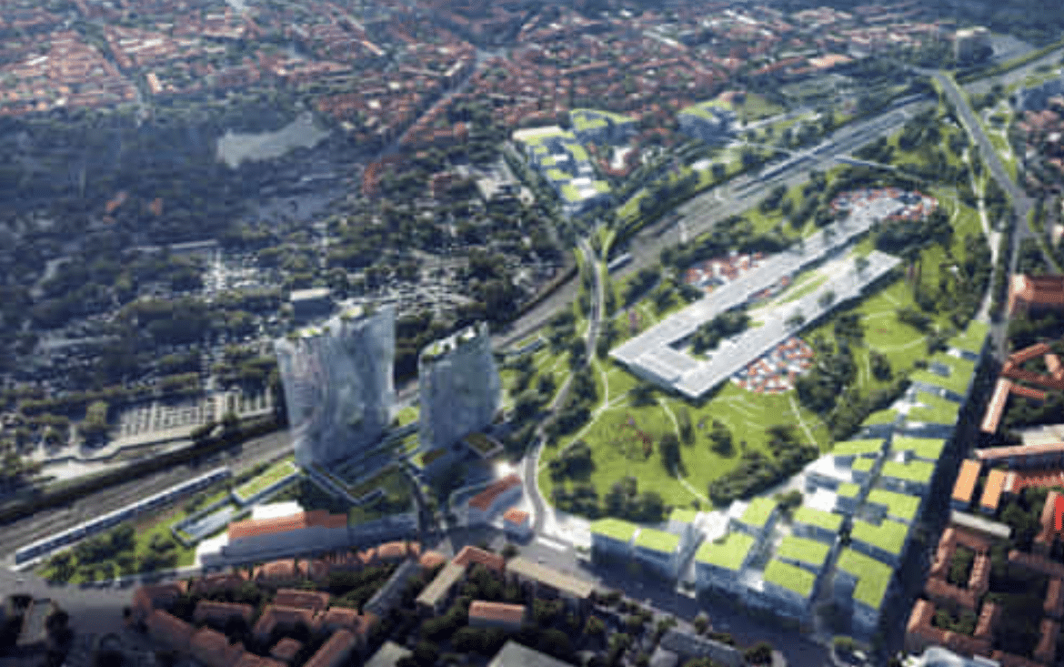 Progetto di riqualifica Milano-Malpensa: pista ciclabile e foresta sintetica
