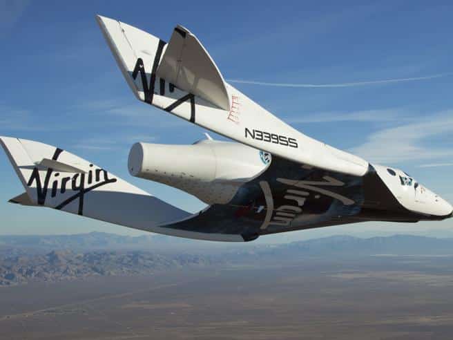 In volo la prima navicella spaziale della Virgin Galactic firmata Branson