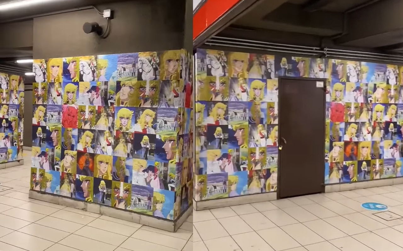 Metro Milano: Duomo tappezzata con le foto di Lady Oscar