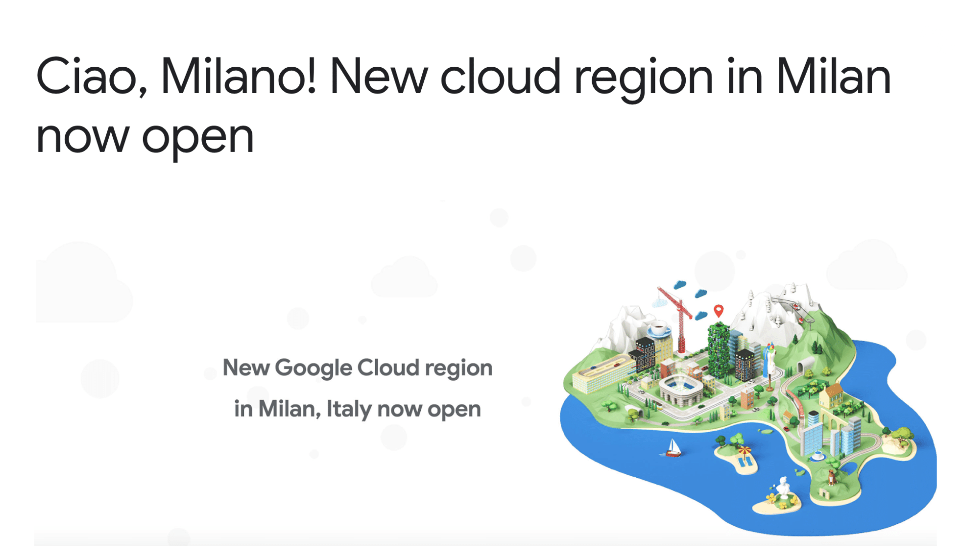 Apre Google Cloud a Milano: solo due in Italia