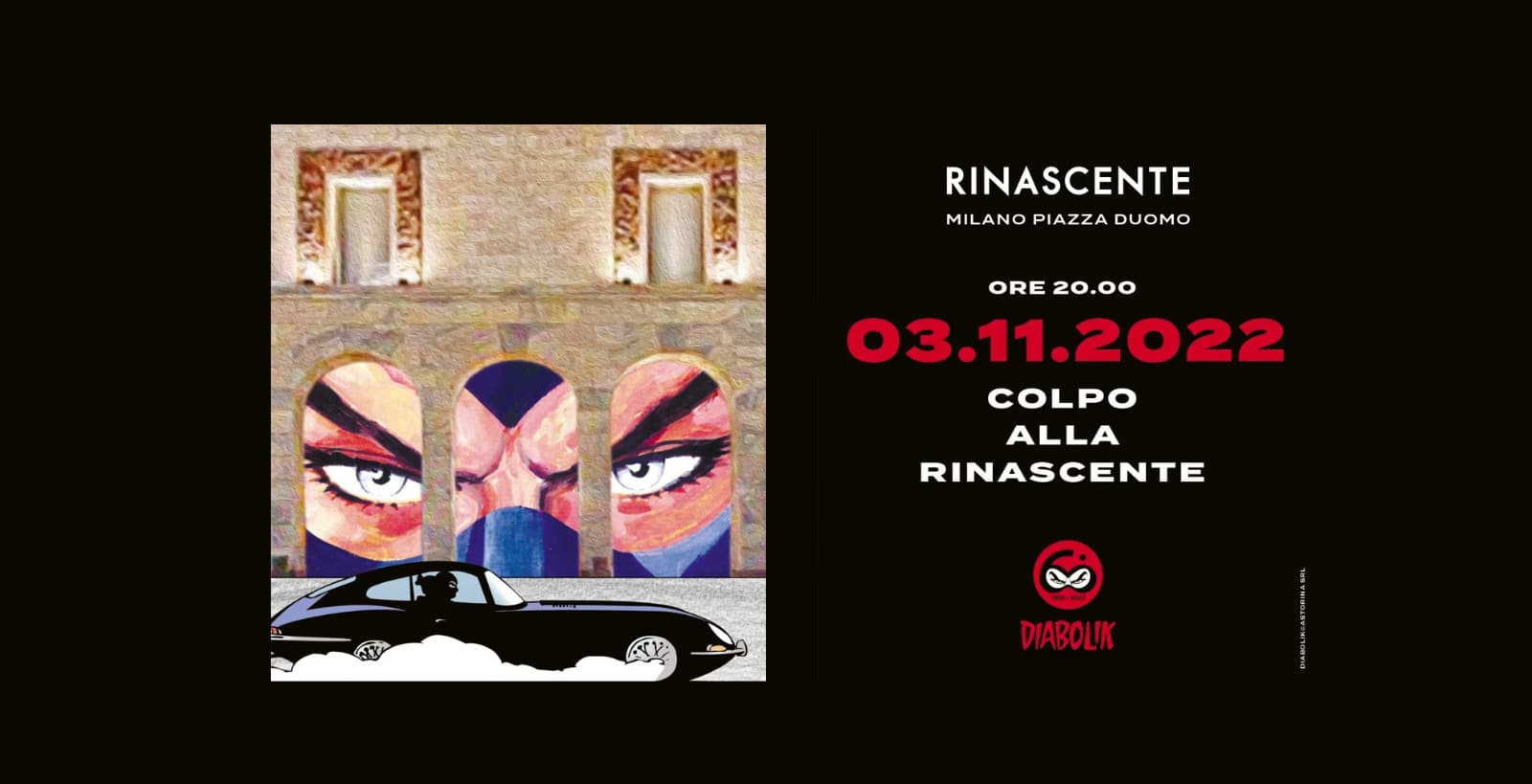 Diabolik: i festeggiamenti a La Rinascente e il regalo a sorpresa