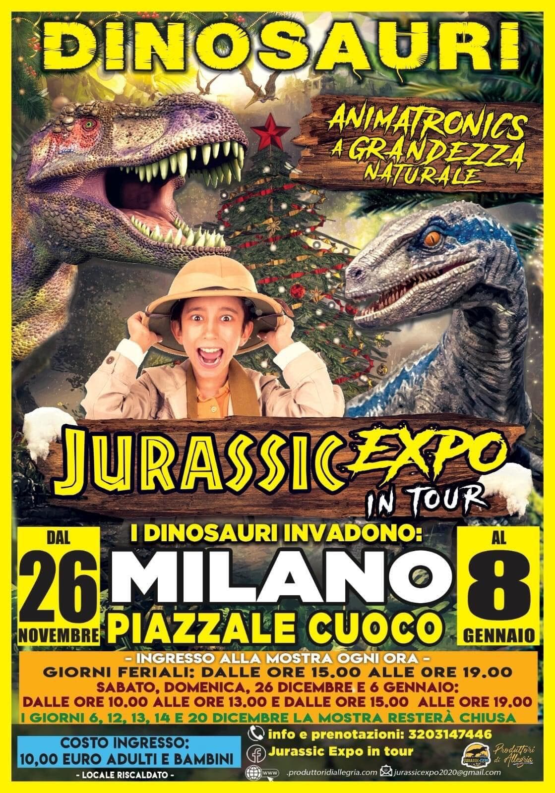 jurassic expo in tour locandina