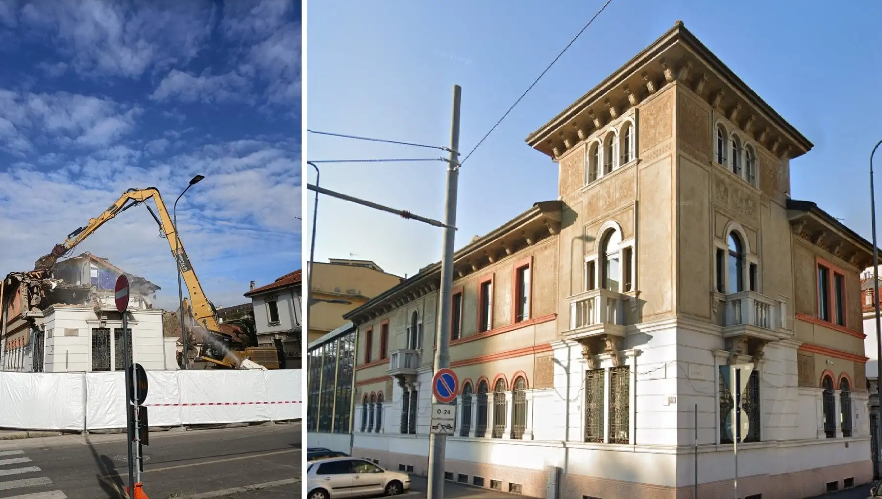 Milano: demolita la villa del Generale Badoglio