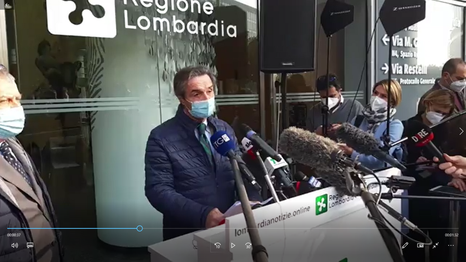 Fontana lombardia zona arancione