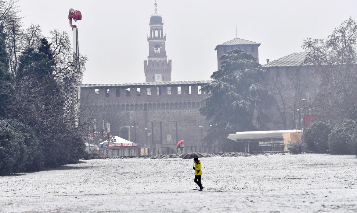 Prima nevicata a Milano