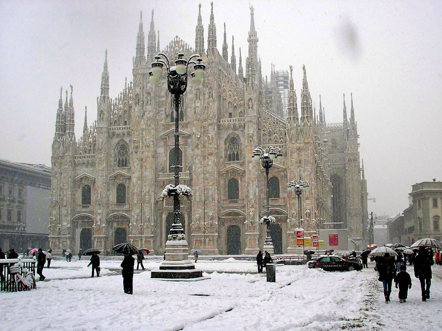 In arrivo neve e freddo a Milano