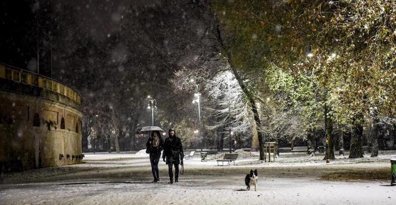 Prima nevicata a Milano