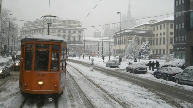 A Milano è in arrivo la neve