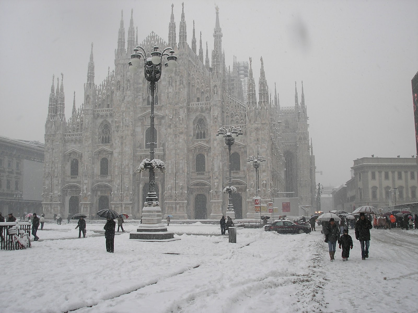 A Milano è in arrivo la neve