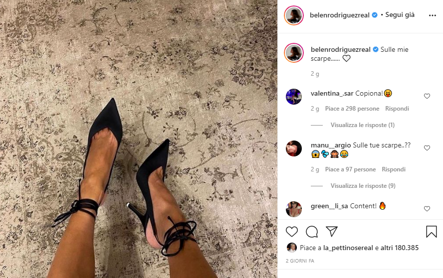 Belen la showgirl argentina belen scarpe scatto
