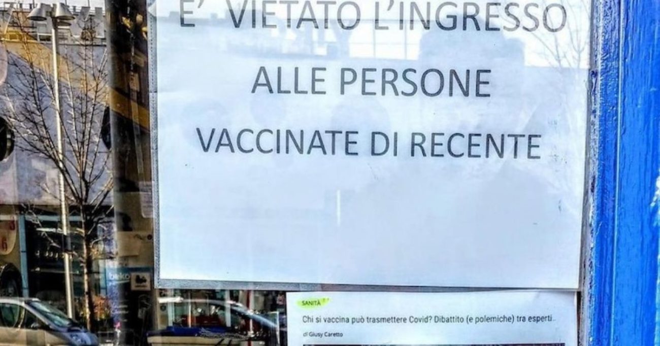 negozio no vax milano