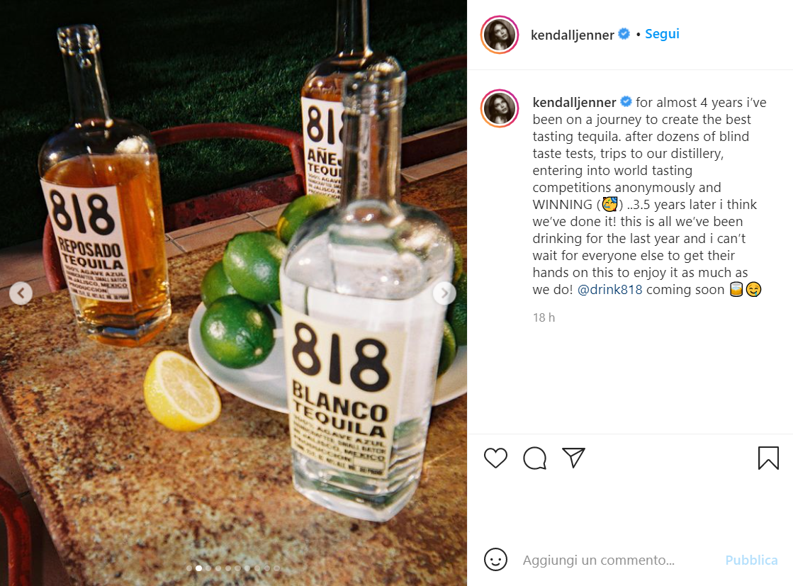 kendall Jenner: tequila 818