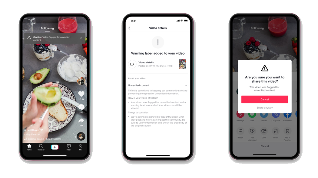TikTok contro le fake news