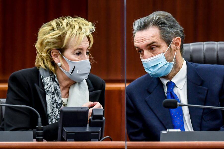 Letizia Moratti con Attilio Fontana