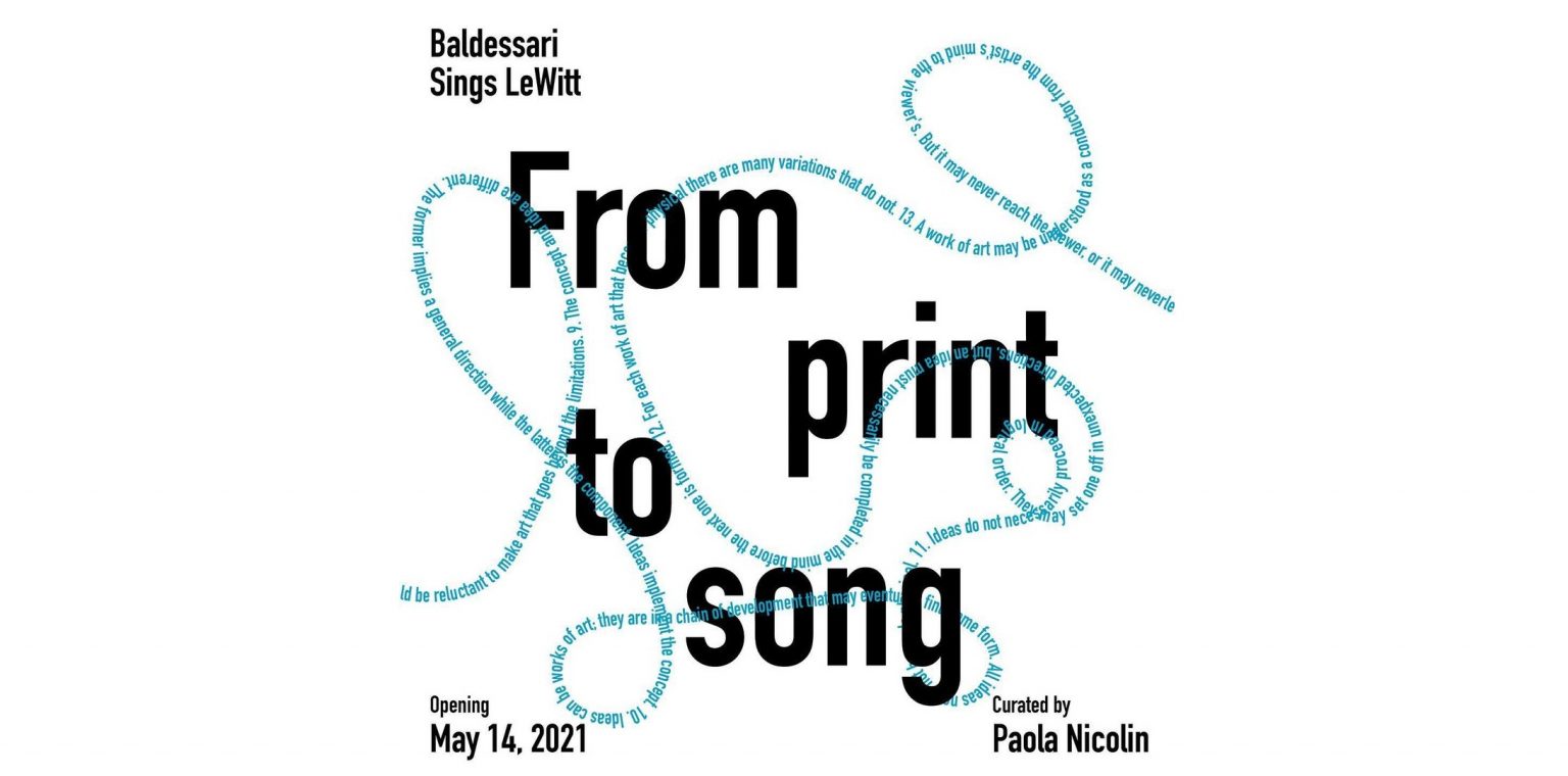 From print to song: Baldessari Sings LeWitt