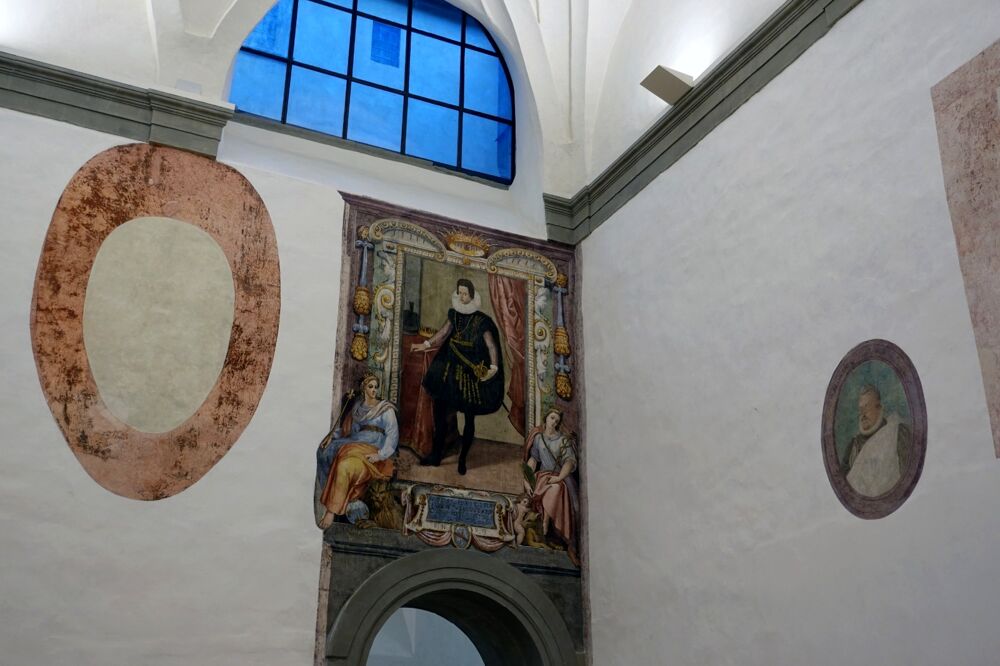 Gli affreschi scoperti agli Uffizi