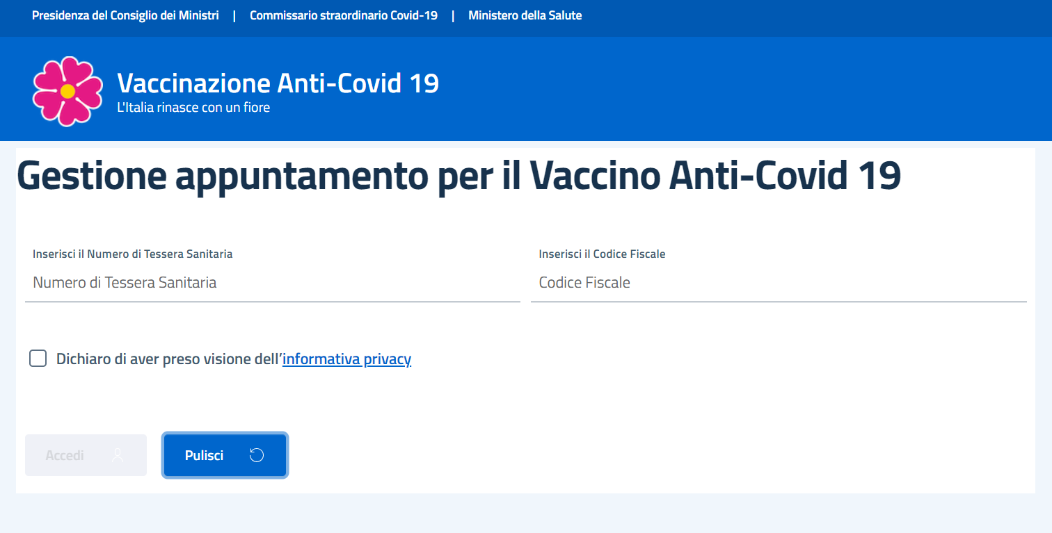 prenotazione vaccini poste lombardia