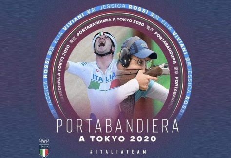 olimpiadi due portabandiera