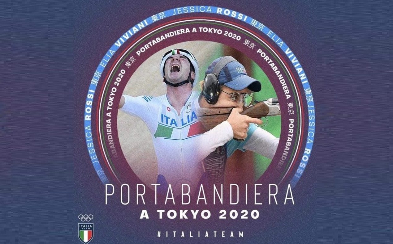 olimpiadi due portabandiera