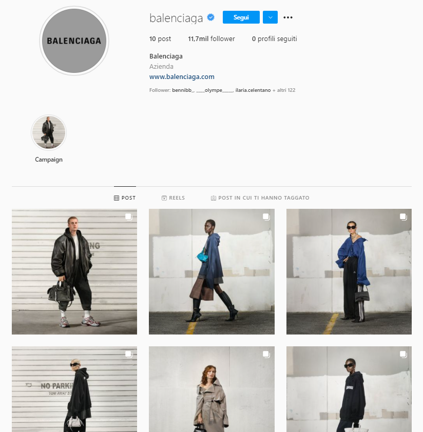 Instagram Balenciaga