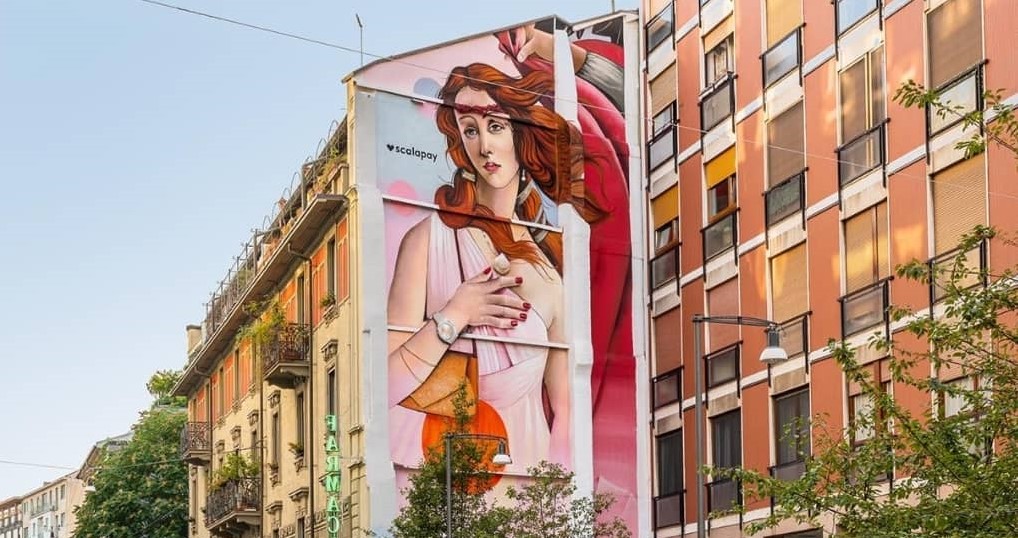 milano venere brera murales