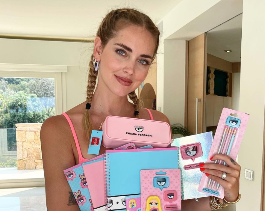 Chiara Ferragni, la linea scuola in collaborazione con Pigna, già Sold Out on line