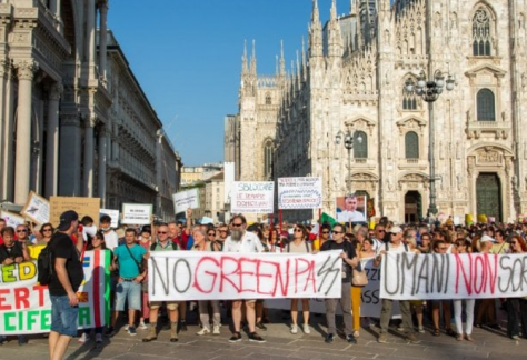 cortei novax milano