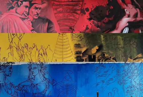 milano murales dante