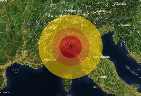 Terremoto Milano Pavia