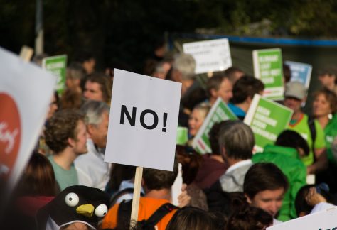Protesta lavoratori Tim