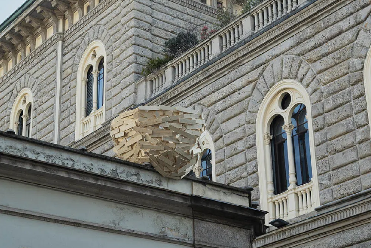 mostra nidi milano Tadashi Kawamata