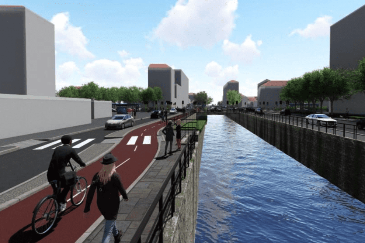 pista ciclabile vento