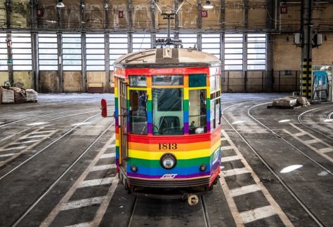Tram arcobaleno Milano -
