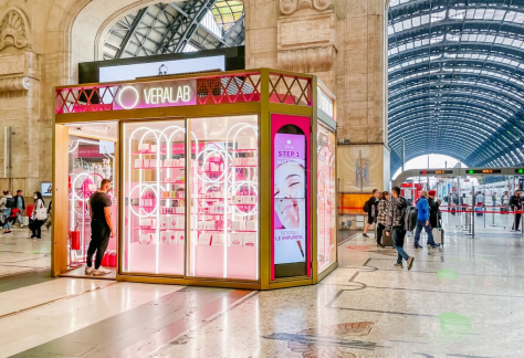 Pop-up store estetista cinica Stazione Centrale Milano