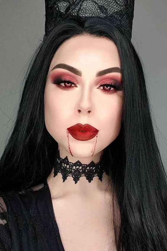 Trucco Halloween vampira