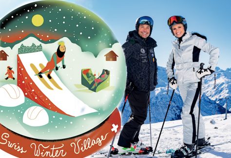 swiss winter village