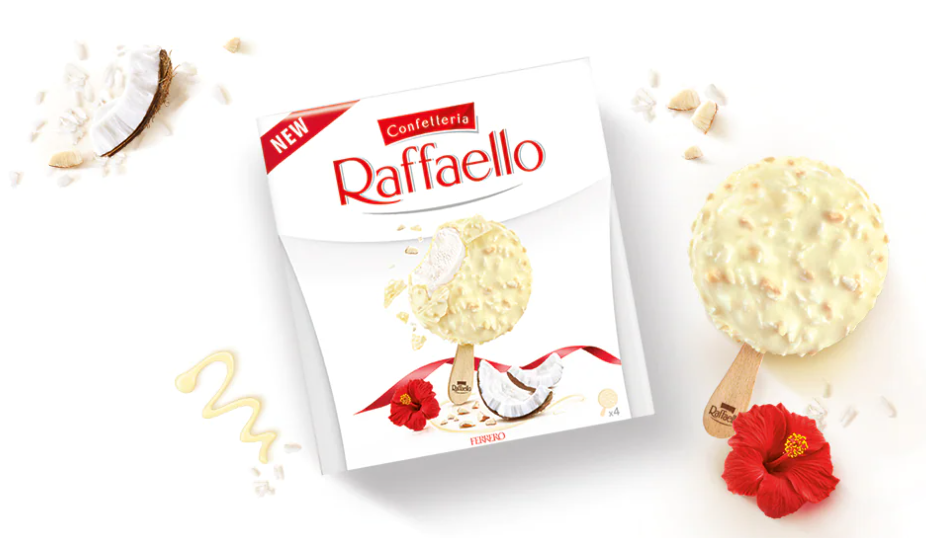 Raffaello: i nuovi gelati Ferrero