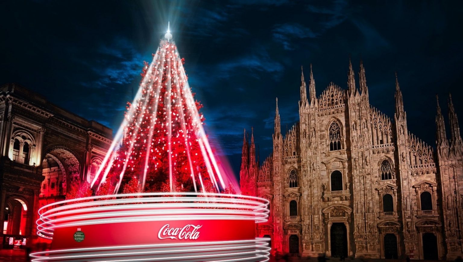 Otto alberi di Natale a Milano da piazza Duomo alla Darsena