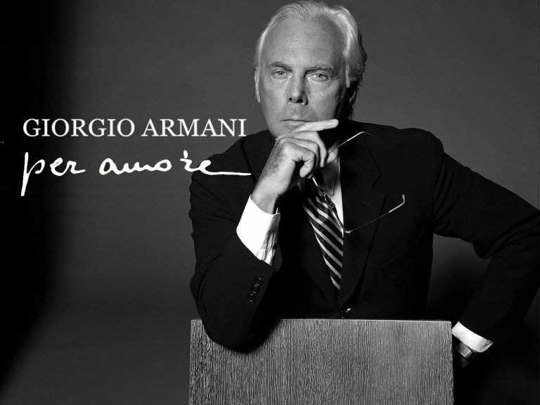 Giorgio Armani autobiografia, si intitola “Per amore”